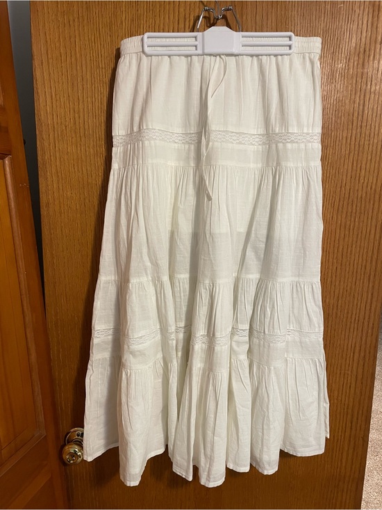 bp Dresses & Skirts - BP Cottagecore Tiered Eyelet Crochet Maxi Skirt